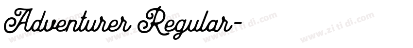 Adventurer Regular字体转换